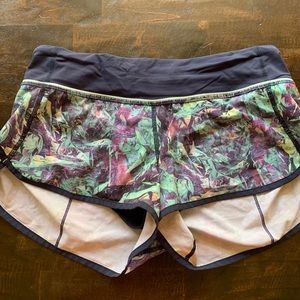 Camouflage patterned Lulu Lemon Running Shorts